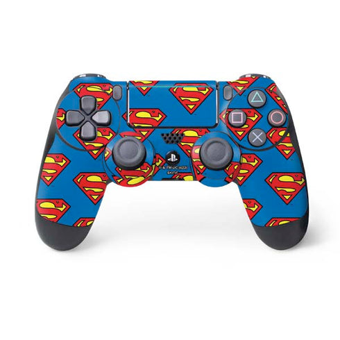 DC Comics Superman Logo Pattern PlayStation PS4 Skins