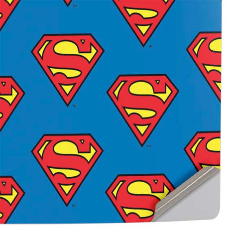 DC Comics Superman Logo Pattern PS5 Pro Console Skin