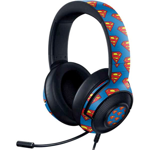 DC Comics Superman Logo Pattern Razer Kraken X Skin