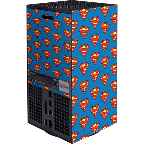 DC Comics Superman Logo Pattern Xbox Series X Bundle Skin