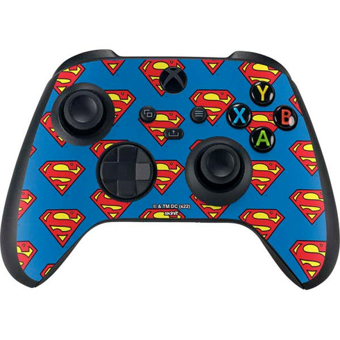 DC Comics Superman Logo Pattern Xbox Series X Skins