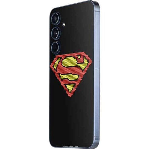 DC Comics Superman Logo Pixels Galaxy A35 5G Skin