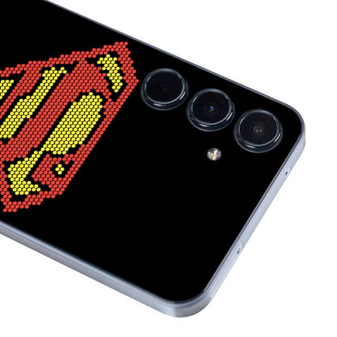 DC Comics Superman Logo Pixels Galaxy A35 5G Skin