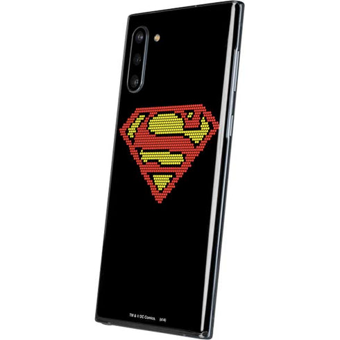 DC Comics Superman Logo Pixels Galaxy Note 10 Skin