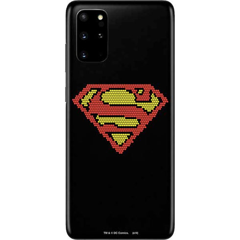 DC Comics Superman Logo Pixels Galaxy S20 Plus Skin
