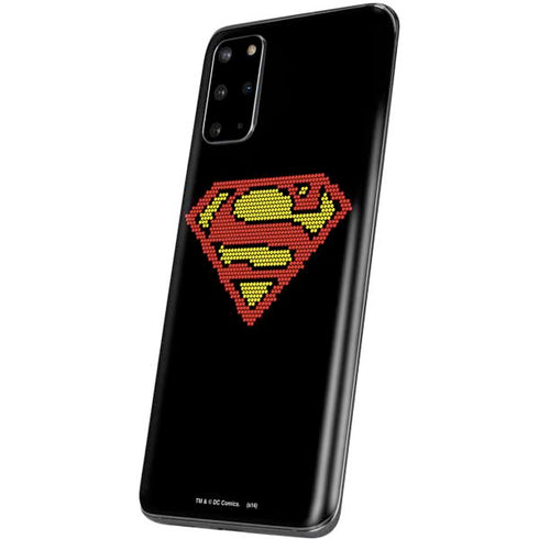 DC Comics Superman Logo Pixels Galaxy S20 Plus Skin