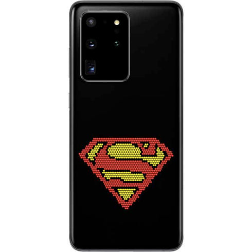 DC Comics Superman Logo Pixels Galaxy S20 Ultra 5G Skin