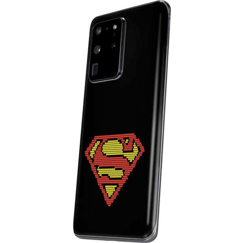 DC Comics Superman Logo Pixels Galaxy S20 Ultra 5G Skin