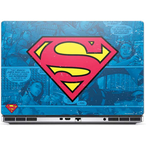 DC Comics Superman Logo Background Pattern Dell Precision Skin