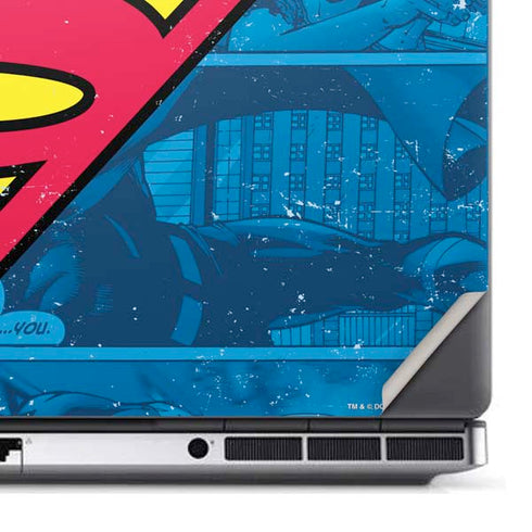 DC Comics Superman Logo Background Pattern Dell Precision Skin