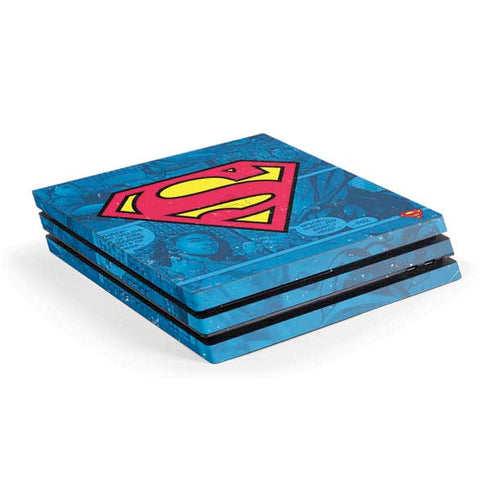 DC Comics Superman Logo Background Pattern PlayStation PS4 Skins