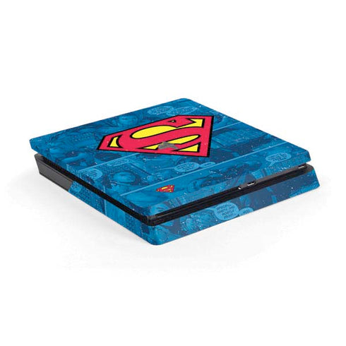 DC Comics Superman Logo Background Pattern PlayStation PS4 Skins