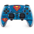 DC Comics Superman Logo Background Pattern PS5 DualSense Edge Pro Controller Skin