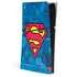 DC Comics Superman Logo Background Pattern PS5 Slim Digital Edition Console Skin