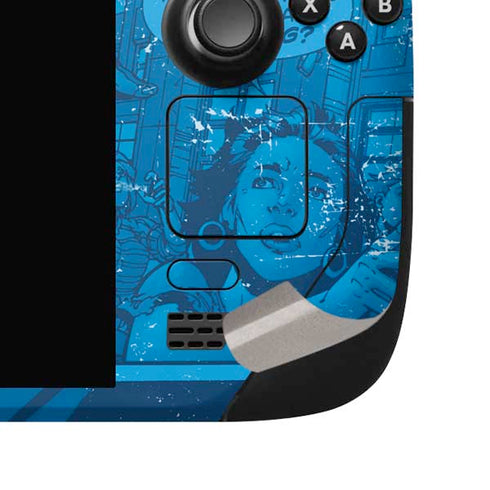 DC Comics Superman Logo Background Pattern Steam Deck Handheld Gaming Computer OLED Skin