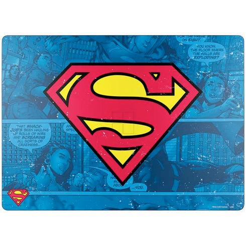 DC Comics Superman Logo Background Pattern Surface Laptop 7 13.8in Skin