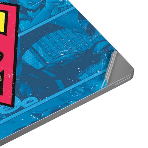 DC Comics Superman Logo Background Pattern Laptop Skins