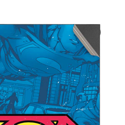DC Comics Superman Logo Background Pattern XBox Series X Digital Edition Console Skin