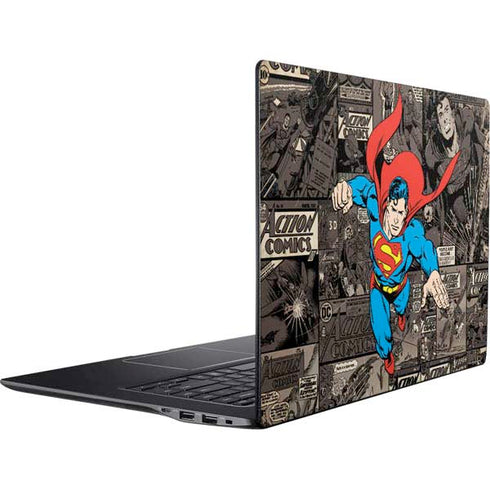 DC Comics Superman Vintage Action pose pattern Ativ Book 9 (15.6in 2014) Skin