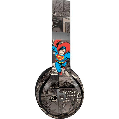 DC Comics Superman Vintage Action pose pattern Beats Solo 4 Wireless Headphones Skin