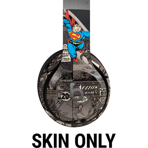 DC Comics Superman Vintage Action pose pattern Beats Solo 4 Wireless Headphones Skin