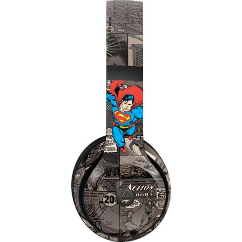 DC Comics Superman Vintage Action pose pattern Beats Studio Pro Wireless Headphones Skin