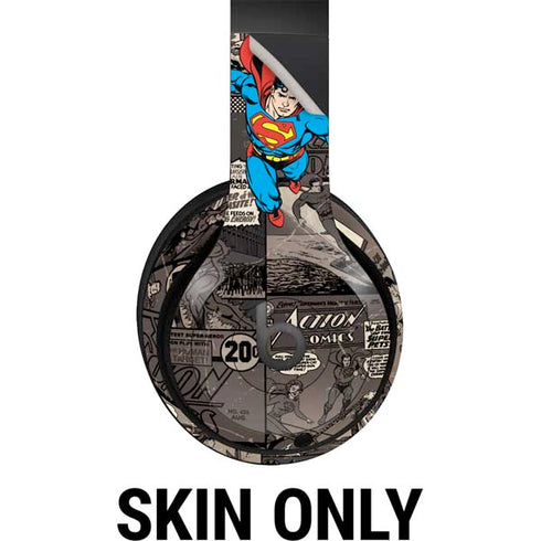 DC Comics Superman Vintage Action pose pattern Beats Studio Pro Wireless Headphones Skin