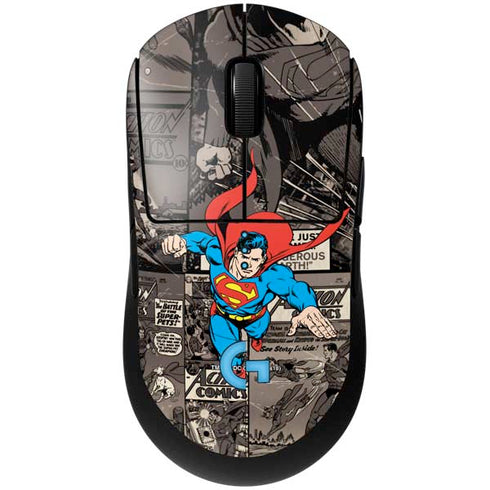 DC Comics Superman Vintage Action pose pattern G Pro Wireless Gaming Mouse Skin