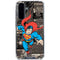 DC Comics Superman Vintage Action pose pattern Galaxy A36 5G Clear Case