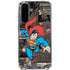 DC Comics Superman Vintage Action pose pattern Galaxy A36 5G Clear Case