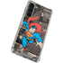 DC Comics Superman Vintage Action pose pattern Galaxy S24 FE Clear Case