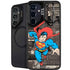 DC Comics Superman Vintage Action pose pattern Galaxy S25 Kickstand Case