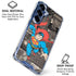 DC Comics Superman Vintage Action pose pattern Galaxy S25 Clear Case