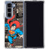 DC Comics Superman Vintage Action pose pattern Galaxy Z Fold5 5G Clear Case