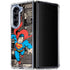 DC Comics Superman Vintage Action pose pattern Galaxy Z Fold5 5G Clear Case