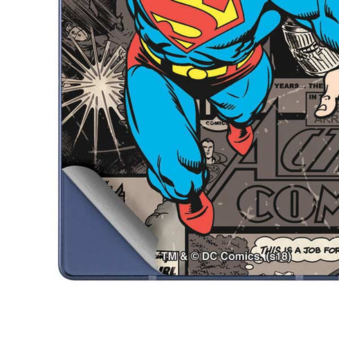 DC Comics Superman Vintage Action pose pattern Galaxy Z Fold6 Skin
