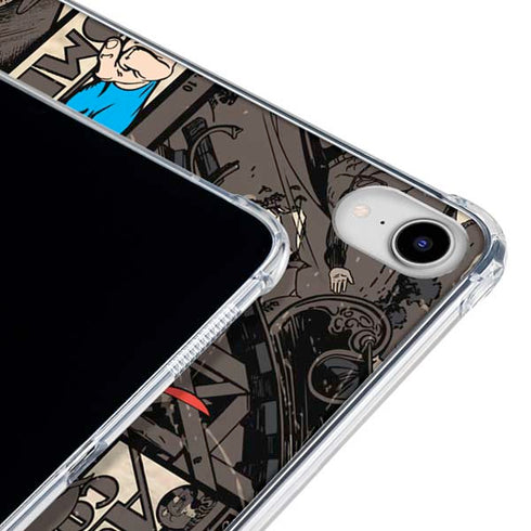 DC Comics Superman Vintage Action pose pattern iPad 11th Gen (2025) Clear Case