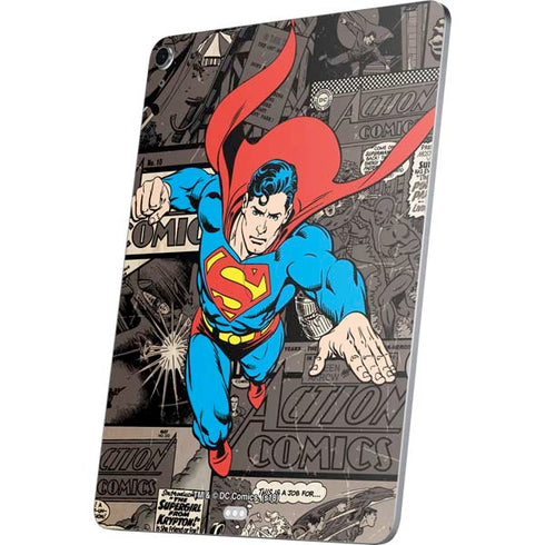 DC Comics Superman Vintage Action pose pattern Apple iPad Air Skin