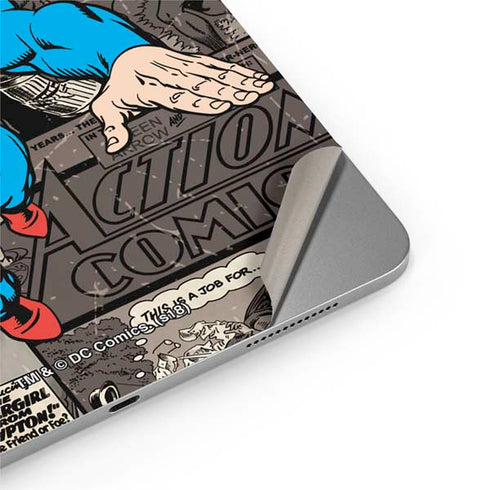 DC Comics Superman Vintage Action pose pattern Apple iPad Air Skin