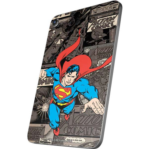 DC Comics Superman Vintage Action pose pattern Apple iPad Mini Skin