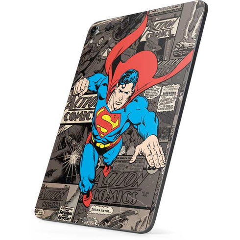 DC Comics Superman Vintage Action pose pattern Apple iPad Pro Skin