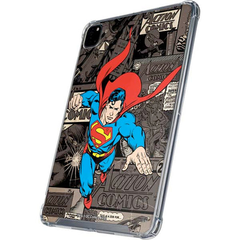 DC Comics Superman Vintage Action pose pattern iPad Cases