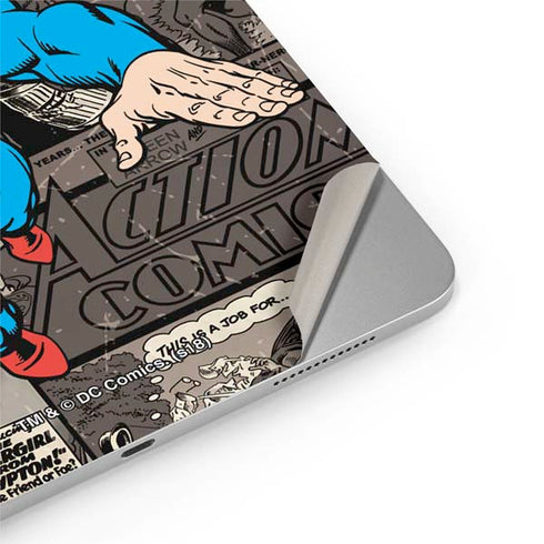 DC Comics Superman Vintage Action pose pattern iPad Pro 13in M4 (2024) Skin