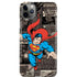 DC Comics Superman Vintage Action pose pattern iPhone Cases
