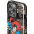 DC Comics Superman Vintage Action pose pattern iPhone 15 Pro Impact Case