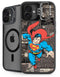 DC Comics Superman Vintage Action pose pattern iPhone 16 Plus Kickstand Case
