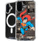 DC Comics Superman Vintage Action pose pattern iPhone 16 Plus MagSafe Case