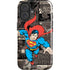 DC Comics Superman Vintage Action pose pattern iPhone 16 Plus Magsafe Impact Case