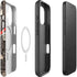 DC Comics Superman Vintage Action pose pattern iPhone 16 Plus Magsafe Impact Case