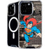 DC Comics Superman Vintage Action pose pattern iPhone 16 Pro MagSafe Case